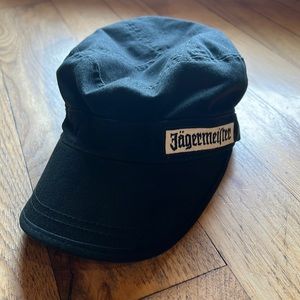 Jäegermeister military style cadet army hat black Velcro back
